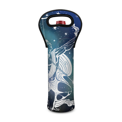 Constellation Of Sagittarius Print Single Neoprene Wine Tote