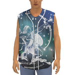 Constellation Of Sagittarius Print Sleeveless Baseball Jersey