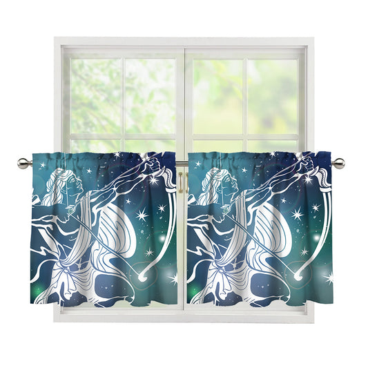 Constellation Of Sagittarius Print Tier Curtains