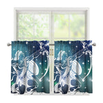 Constellation Of Sagittarius Print Tier Curtains
