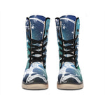 Constellation Of Sagittarius Print Winter Boots
