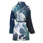 Constellation Of Sagittarius Print Women's Bathrobe