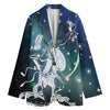 Constellation Of Sagittarius Print Women's Cotton Blazer