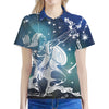 Constellation Of Sagittarius Print Women's Polo Shirt