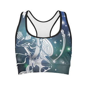 Constellation Of Sagittarius Print Women's Sports Bra