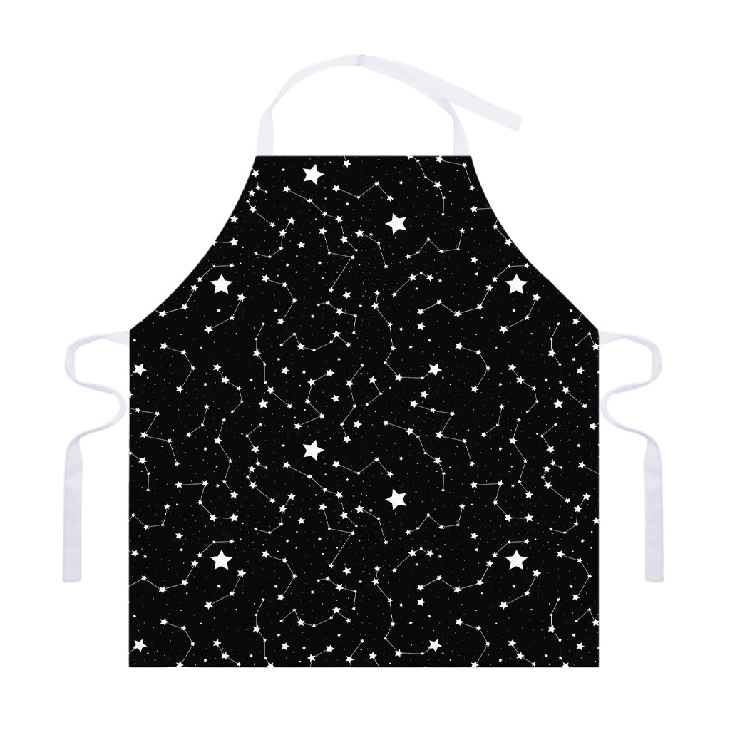 Constellation Sky Map Pattern Print Adjustable Apron