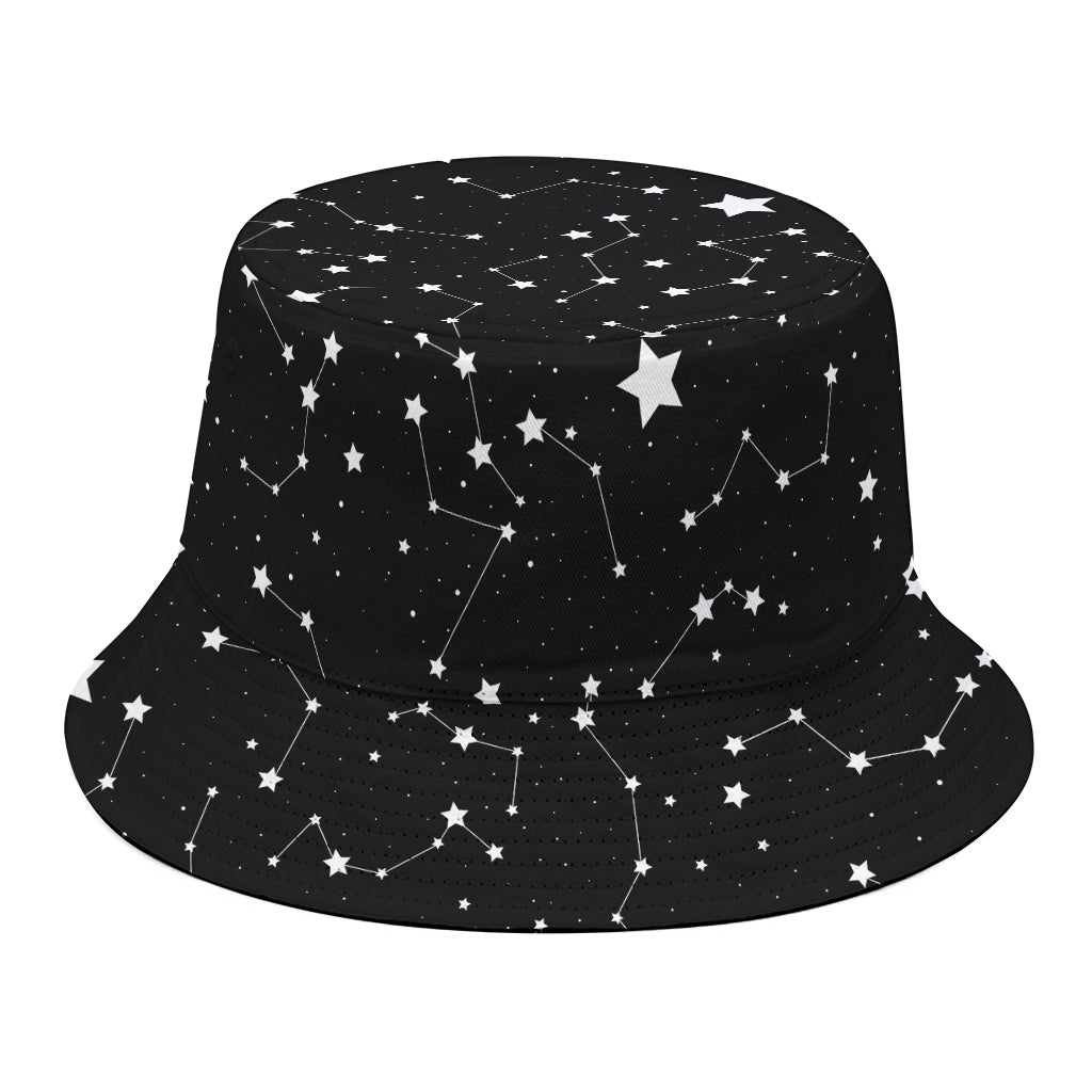 Constellation Sky Map Pattern Print Bucket Hat