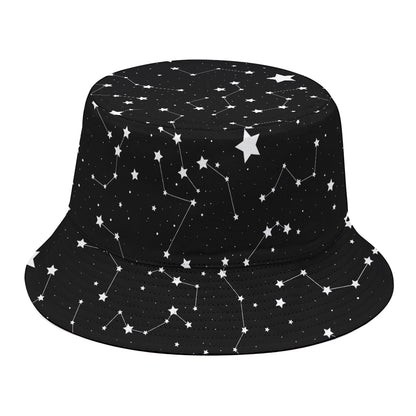 Constellation Sky Map Pattern Print Bucket Hat