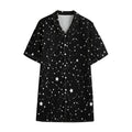 Constellation Sky Map Pattern Print Cotton Hawaiian Shirt