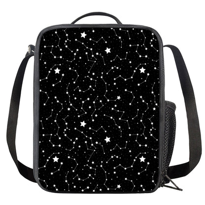 Constellation Sky Map Pattern Print Crossbody Lunch Bag