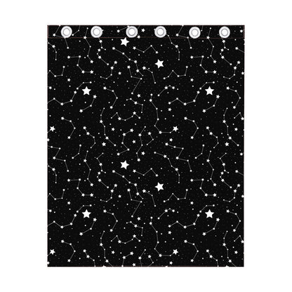 Constellation Sky Map Pattern Print Curtain