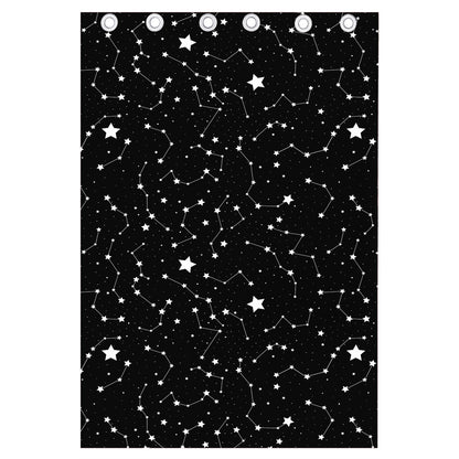 Constellation Sky Map Pattern Print Curtain