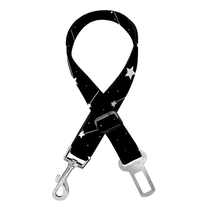 Constellation Sky Map Pattern Print Dog Seat Belt