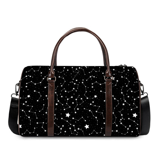 Constellation Sky Map Pattern Print Duffle Bag