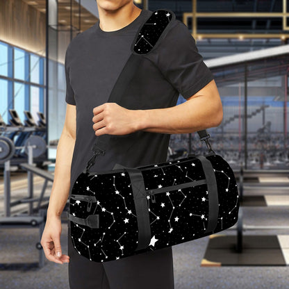 Constellation Sky Map Pattern Print Gym Bag