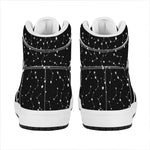 Constellation Sky Map Pattern Print High Top Leather Sneakers