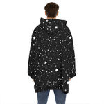 Constellation Sky Map Pattern Print Hoodie Blanket