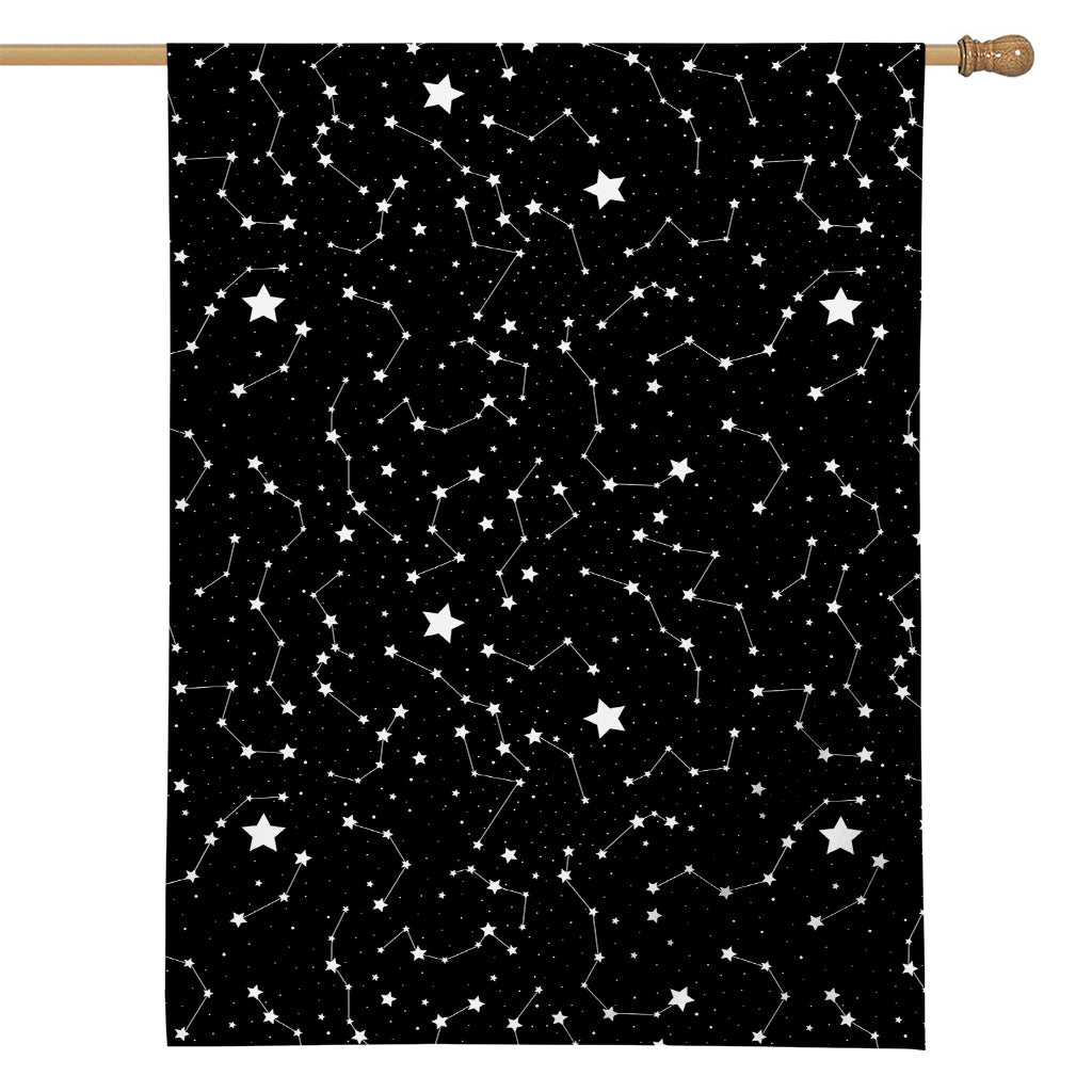 Constellation Sky Map Pattern Print House Flag