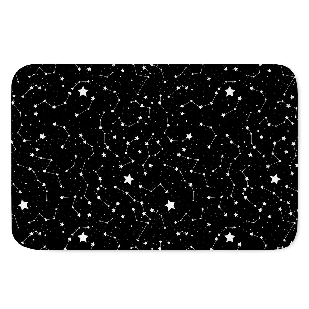Constellation Sky Map Pattern Print Indoor Door Mat