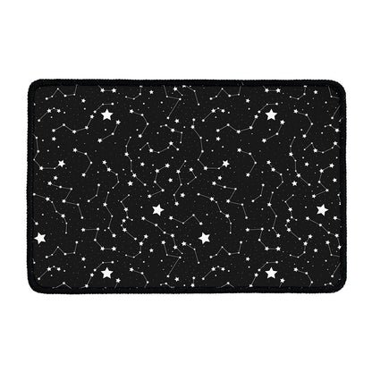 Constellation Sky Map Pattern Print Kitchen Mat