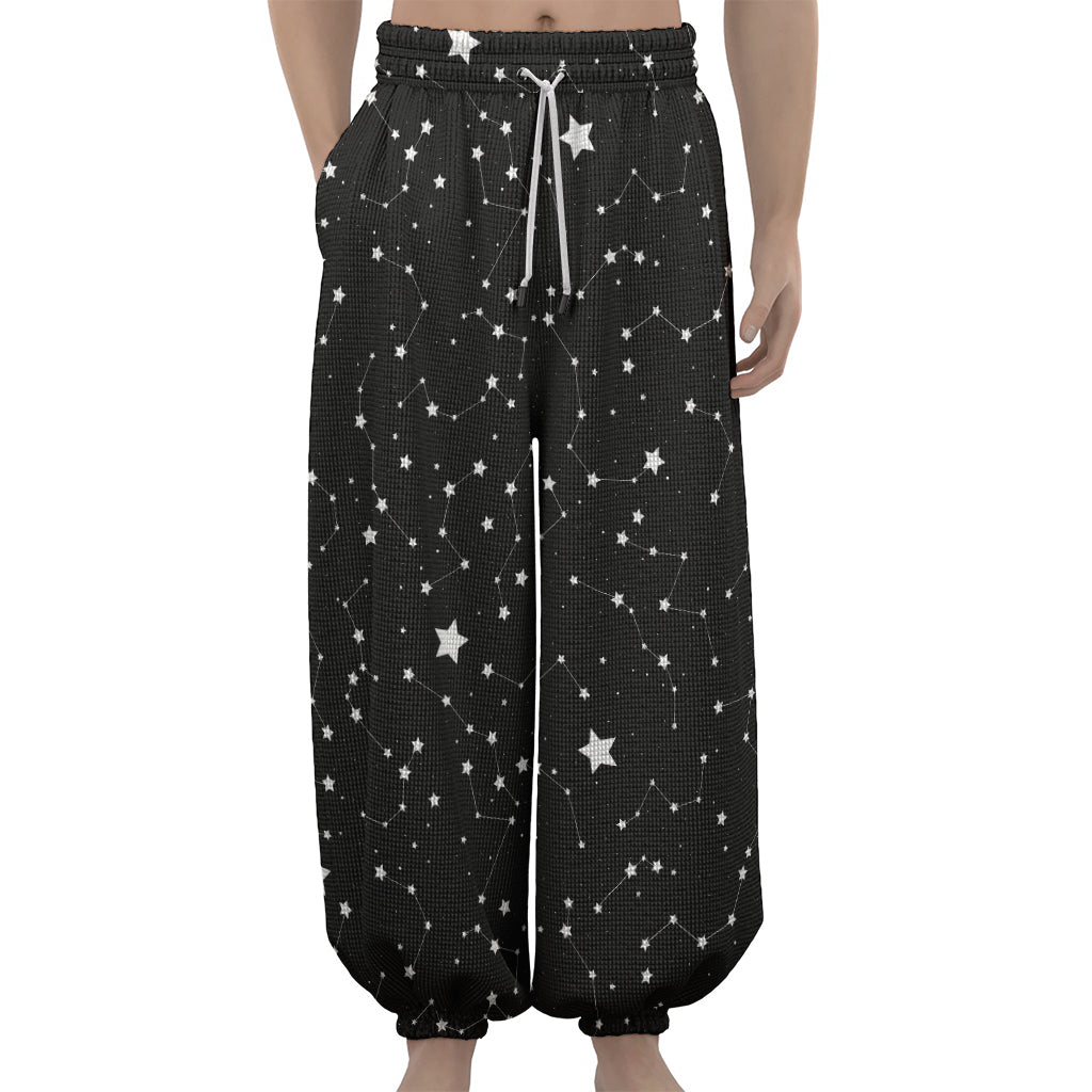 Constellation Sky Map Pattern Print Lantern Pants