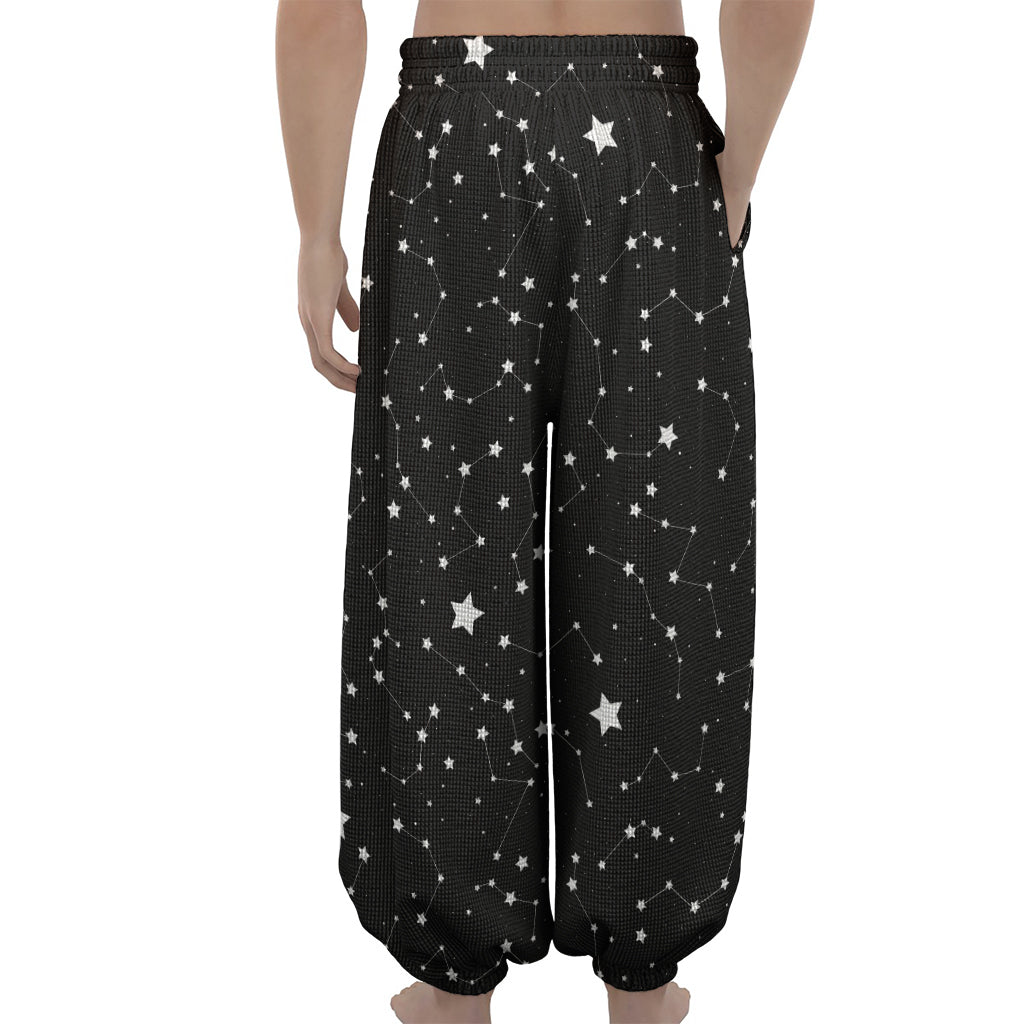 Constellation Sky Map Pattern Print Lantern Pants