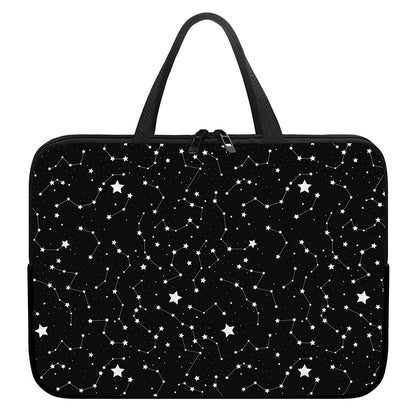 Constellation Sky Map Pattern Print Laptop Sleeve With Handle