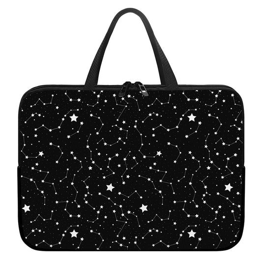 Constellation Sky Map Pattern Print Laptop Sleeve With Handle