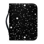Constellation Sky Map Pattern Print Leather Bible Cover