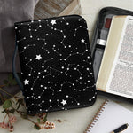 Constellation Sky Map Pattern Print Leather Bible Cover