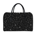 Constellation Sky Map Pattern Print Leather Duffel Bag