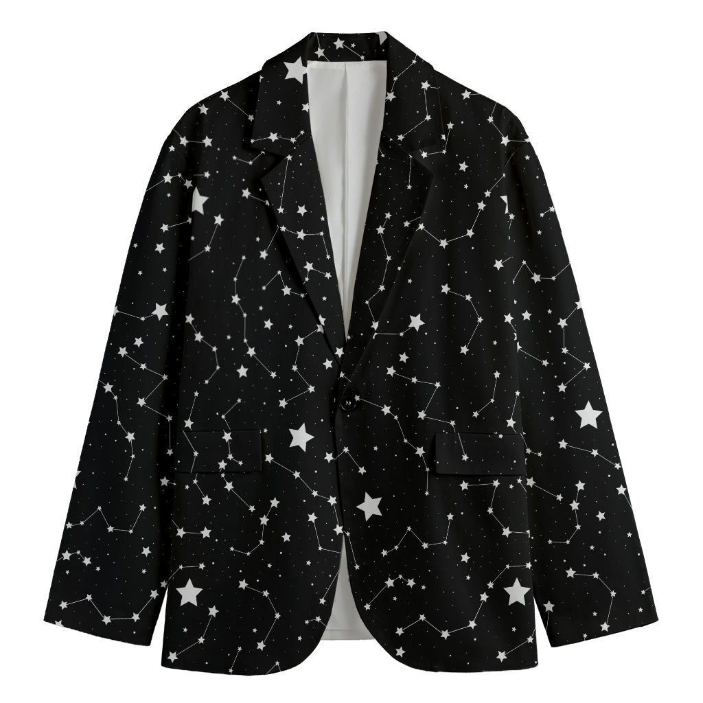 Constellation Sky Map Pattern Print Men's Blazer