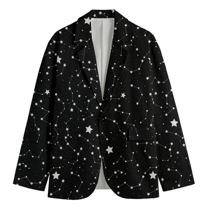 Constellation Sky Map Pattern Print Men's Blazer