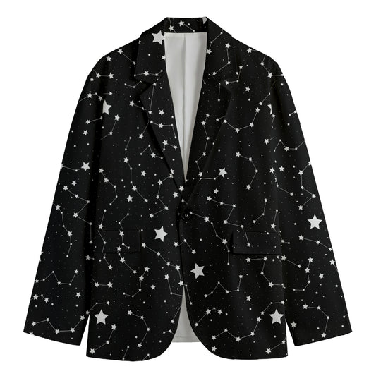 Constellation Sky Map Pattern Print Men's Blazer