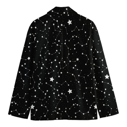 Constellation Sky Map Pattern Print Men's Blazer