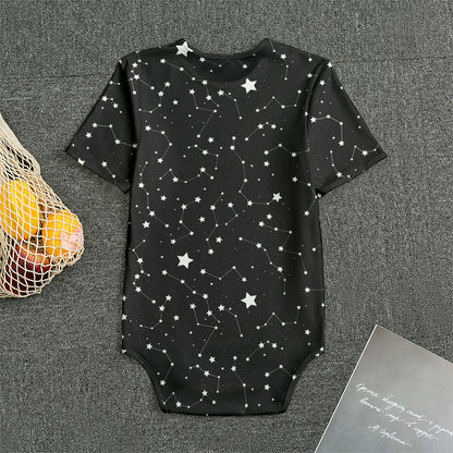 Constellation Sky Map Pattern Print Men's Bodysuit