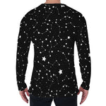 Constellation Sky Map Pattern Print Men's Long Sleeve T-Shirt