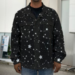 Constellation Sky Map Pattern Print Men's Shirt Jacket