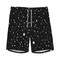 Constellation Sky Map Pattern Print Men's Athletic Shorts