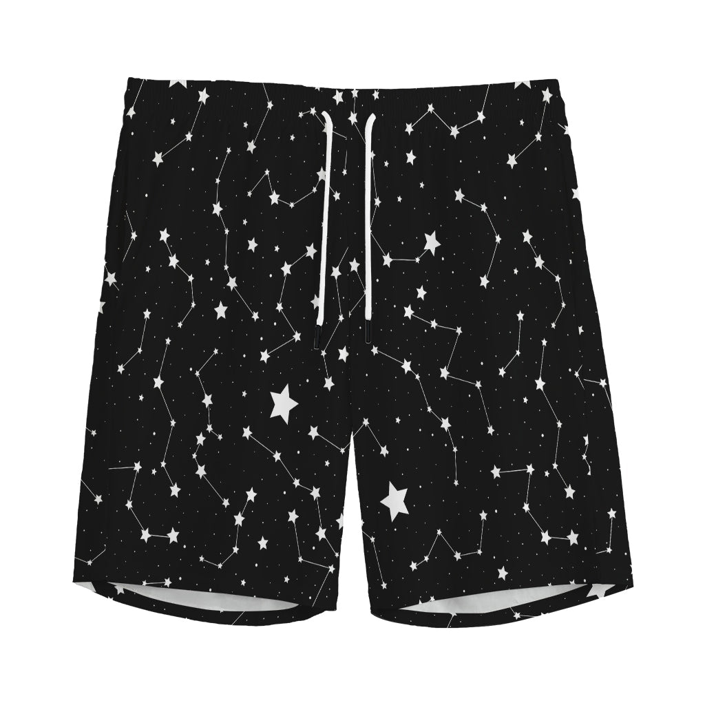Constellation Sky Map Pattern Print Men's Sports Shorts