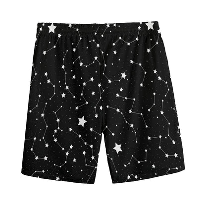 Constellation Sky Map Pattern Print Men's Sports Shorts