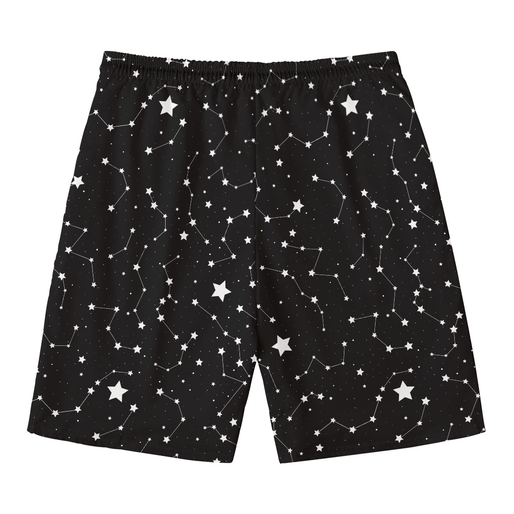 Constellation Sky Map Pattern Print Men's Swim Trunks