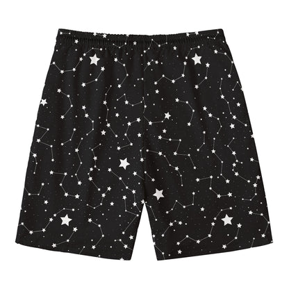 Constellation Sky Map Pattern Print Men's Swim Trunks