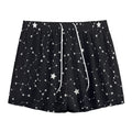 Constellation Sky Map Pattern Print Mesh Shorts