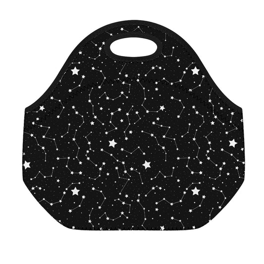 Constellation Sky Map Pattern Print Neoprene Lunch Bag