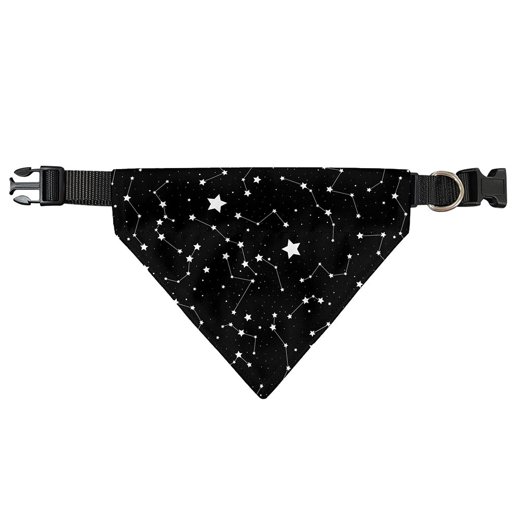 Constellation Sky Map Pattern Print Over The Collar Dog Bandana