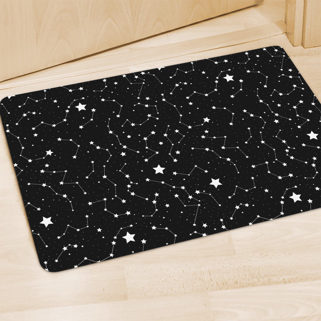 Constellation Sky Map Pattern Print Polyester Doormat