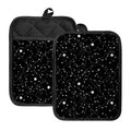 Constellation Sky Map Pattern Print Pot Holders With Pocket