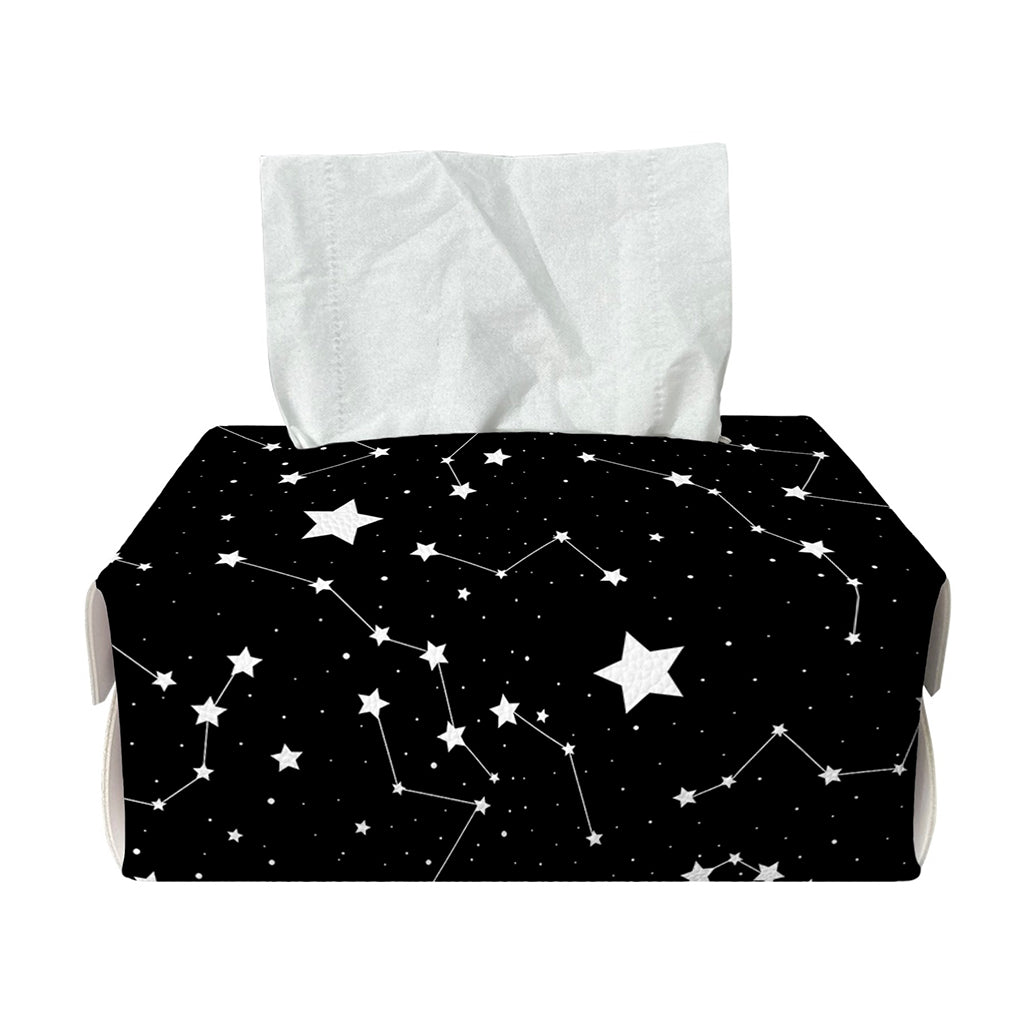 Constellation Sky Map Pattern Print Rectangle Tissue Box Cover