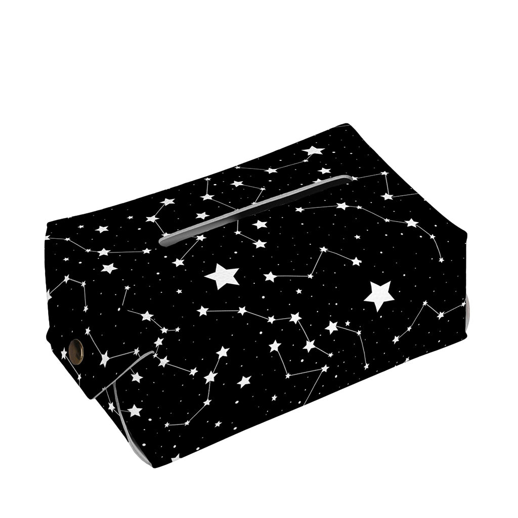 Constellation Sky Map Pattern Print Rectangle Tissue Box Cover
